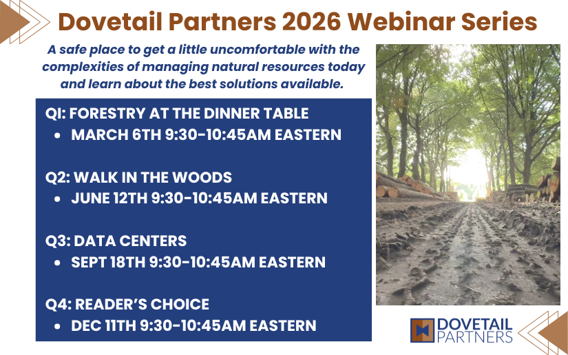 Dovetail Partners 2026 Webinar Series